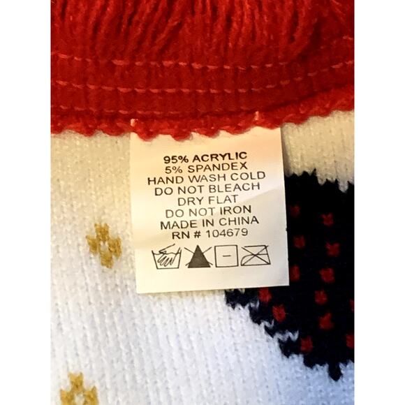 Miller Light Beer Scarf Winter Blue Red Knit Christmas Reindeer Holiday Sherpa - Picture 9 of 9